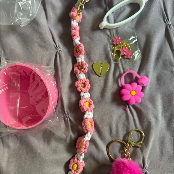 Stanley Quencher Limited Barbie  H2.0 Tumbler in Pink With Stanley Accessories!! - Picture 9 of 9